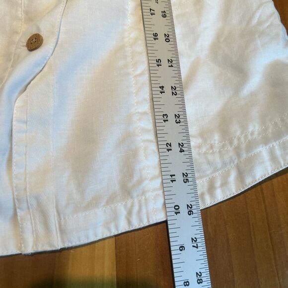 J McLaughlin Linen Safari Jacket. Small. White. Pockets. Washable - Picture 8 of 10